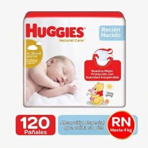 Huggies Natural Care Recien Nacido / Eta 0 – 120 unid