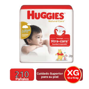 HUGGIES NAT CARE - ETAPA 4/XG UNISEX x 210 PAÑALES