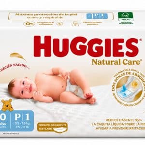HUGGIES NAT CARE ETA 1 X 60 UND
