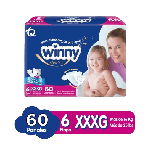 WINNY GOLD ETAPA 6 - TALLA XXXG X 60 UND