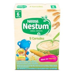 Cereal Infantil Nestum 5 Cereales Caja X 350 Gr