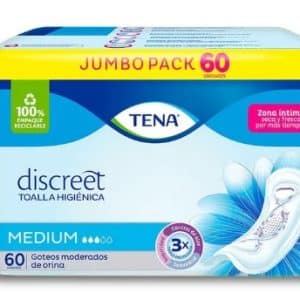 TOALLAS FEMENINAS TENA MUJER MEDIUM x 60